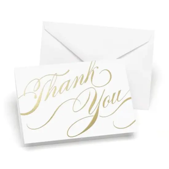 Hortense B. Hewitt Co.Unending Gratitude Gold Thank You Cards {1}
