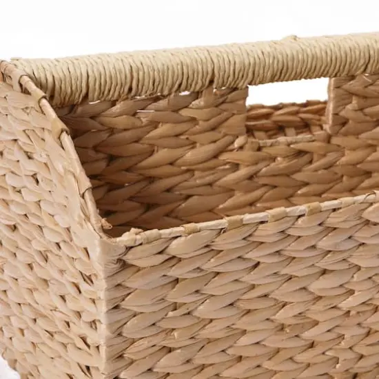 Household Essentials 16" Wide Cattail Woven Magazine Rack {6}