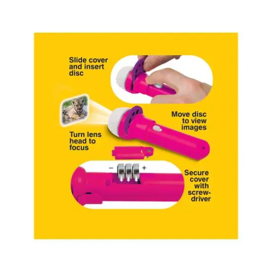 Brainstorm Toys Cute & Cuddly Flashlight & Projector With 24 Images {3}