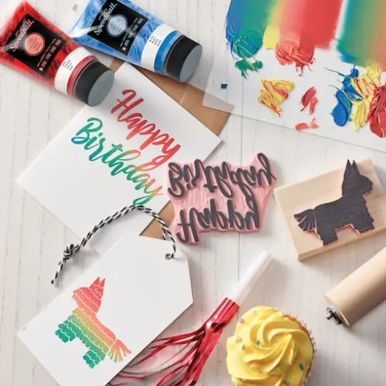 Speedball&reg; Water-Soluble Block Printing Ink Brown {3}