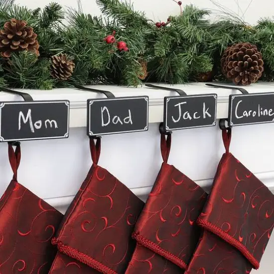 Original MantleClip&reg; With Black Chalkboard Icons, 4ct. {3}