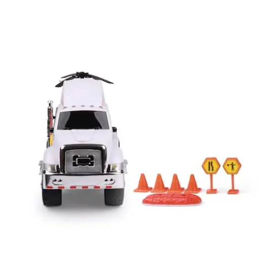 Funrise Mighty Fleet Titans Flatbed Truck with Helicopter {5}