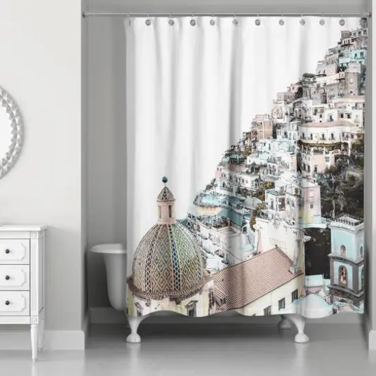 Colorful Greece 71" x 74" Shower Curtain {3}