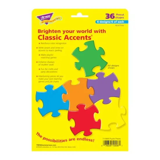 Trend Enterprises&reg; Puzzle Pieces Classic Accents&reg; Variety Packs, 3ct. {5}