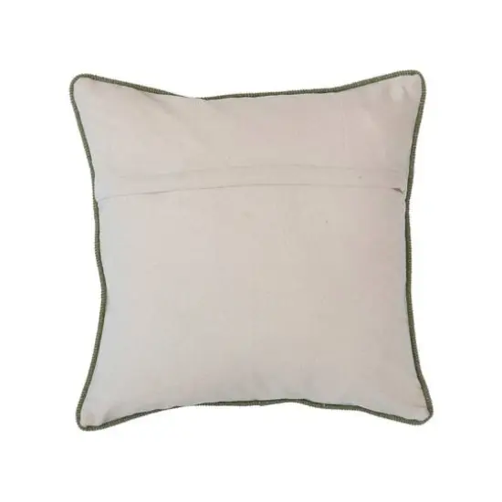 Hello Honey® Multicolor Square Cotton Pillow with Appliqued Tree {4}