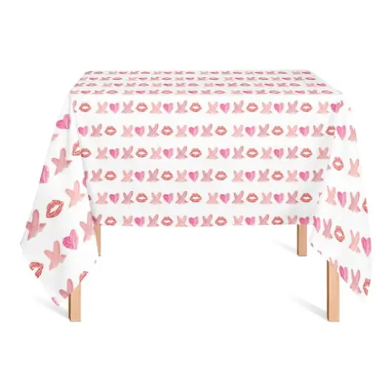 Lipstick XO Pattern 58" x 58" Tablecloth {3}
