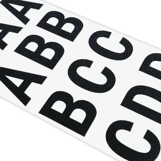 Black Glitter Alphabet Stickers by Recollections&trade; {5}