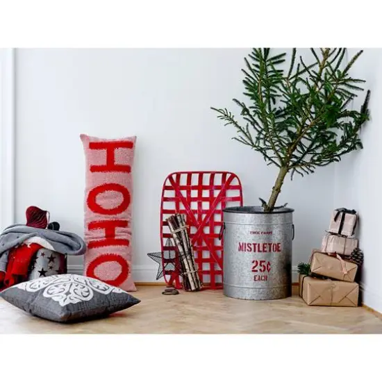 Hello Honey&reg; Red Ho Ho Lumbar Pillow {4}