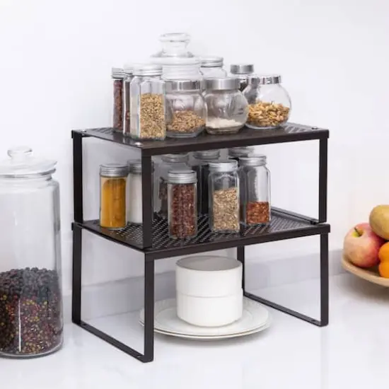 NEX&trade; Expandable & Stackable Kitchen Cabinet & Counter Shelf Organizer, 2ct. {7}