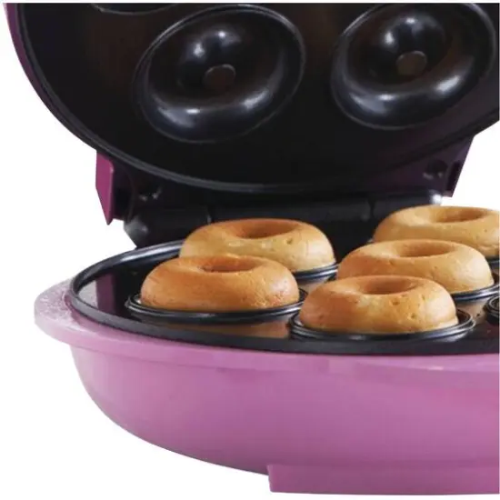 Brentwood Pink Nonstick Mini Donut Maker {7}
