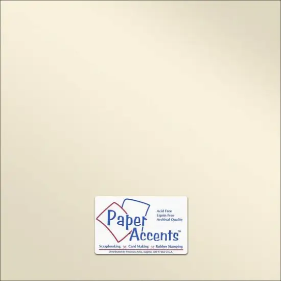 PA Paper&trade; Accents 12" x 12" 80lb. Pearlized Paper, 25 Sheets Champagne {1}