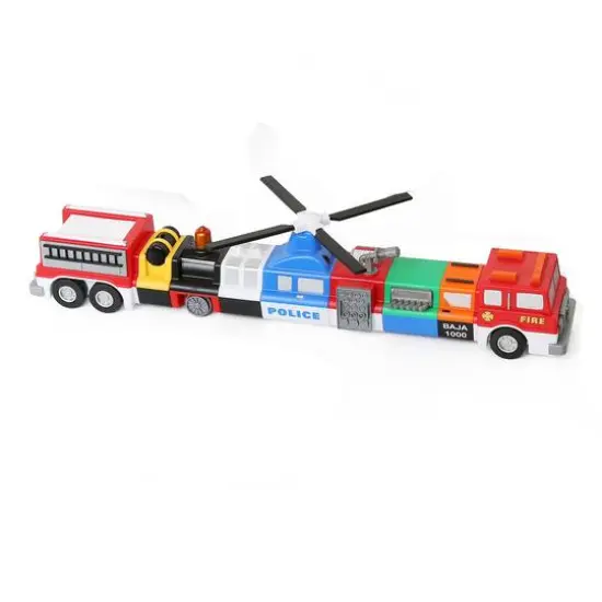 Popular Playthings&reg; Magnetic Mix or Match&reg; Deluxe 2 Vehicles Play Set {4}