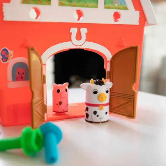 Educational Insights Design & Drill Bolt Buddies Barn {4}