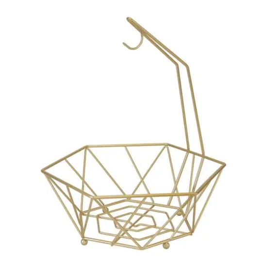 Kitchen Details 15.5" Geode Fruit Basket with Banana Tree Chrome {2}
