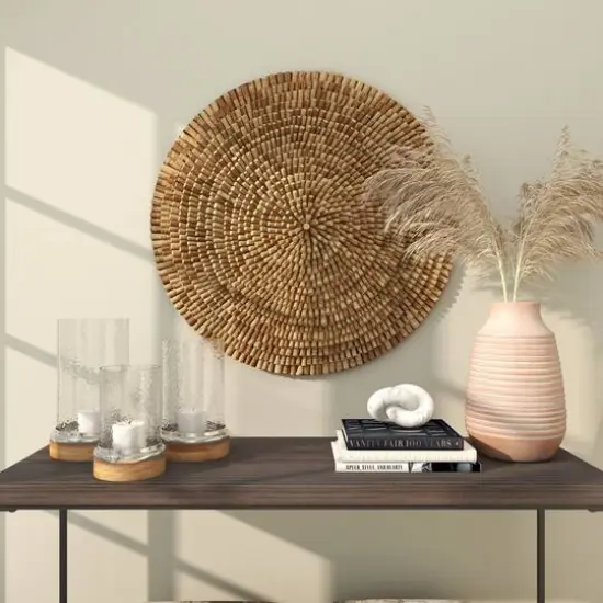 Brown Overlapping Reclaimed Wood Wall D&eacute;cor {7}