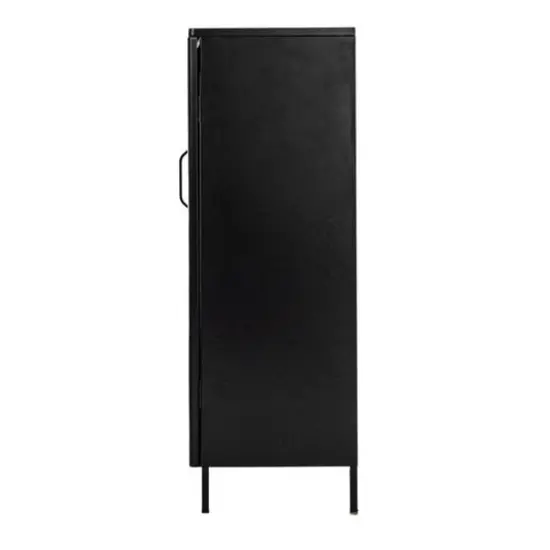 Hello Honey&reg; Metal Cabinet with Glass Door Matte Black {9}