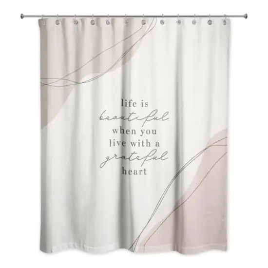 Grateful Heart Boho 71" x 74" Shower Curtain {3}