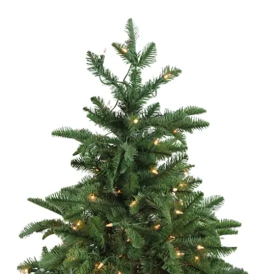 4.5ft. Pre-Lit Sierra Norway Spruce Artificial Christmas Tree in Planter, Clear Lights {3}
