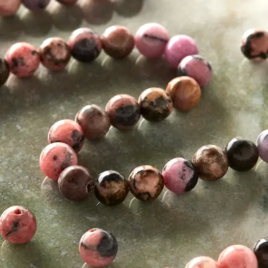 Multicolour Rhodonite Round Beads, 6mm by Bead Landing&trade; {3}