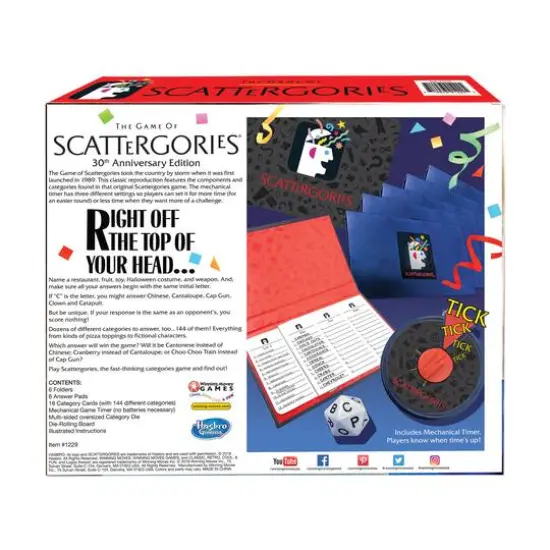 The Game of Scattergories&reg; 30th Anniversary Edition {4}