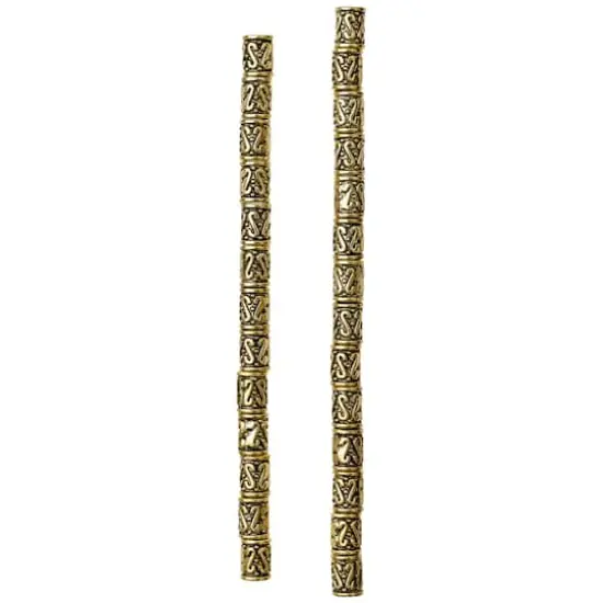 Gold Tube Metal Beads, 8mm by Bead Landing&trade; {4}