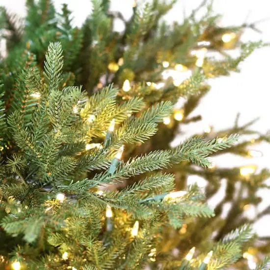 9ft. Pre-Lit Balsam Fir Artificial Christmas Tree, Clear Lights {4}