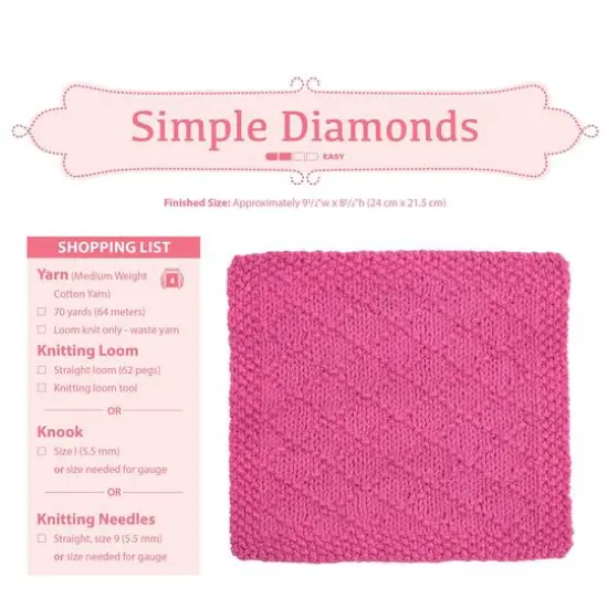 Leisure Arts&reg; Loom Knit Dishcloths Book {8}