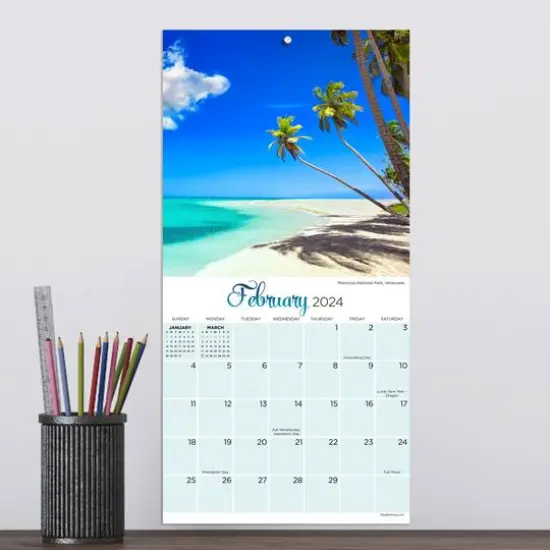 TF Publishing 2024 Tropical Beaches Mini Calendar {5}