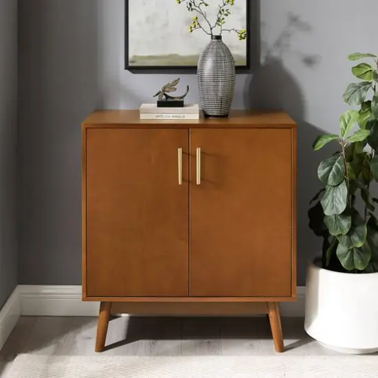 Walker Edison Acorn Mid-Century Modern Accent Cabinet {6}