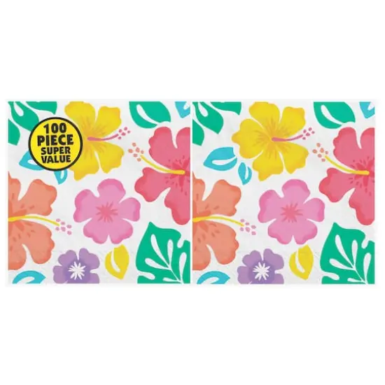 Summer Hibiscus Luncheon Napkins, 36ct. {1}