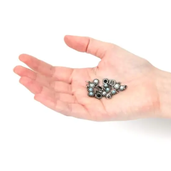 Tiny Bezel Stones Charm Set by Bead Landing&trade; {5}