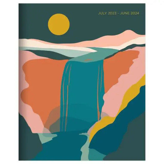 TF Publishing 2023-2024 Waterfall Medium Monthly Planner {1}