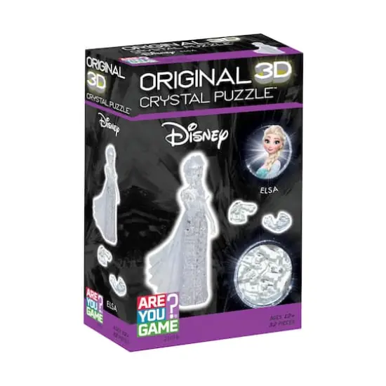 3D Crystal Puzzle - Disney Elsa (White): 32 Pcs {3}