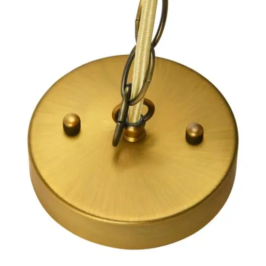 Hello Honey&reg; 16" Coastal Pendant Lamp with Natural Paper Rope Shades, Fringe Detail and Iron Base {11}