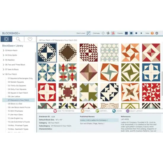 Electric Quilt&reg; Blockbase+ Software for Mac & Windows {4}