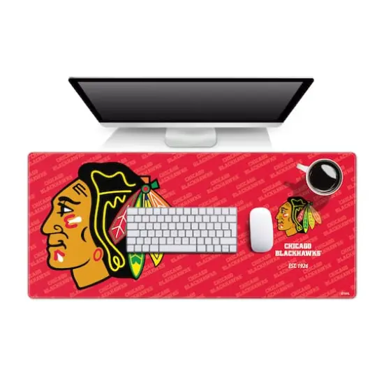 NHL Logo Series Desk Pad Chicago Blackhawks {1}