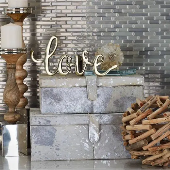 Silver Leather Glam Box Set {3}