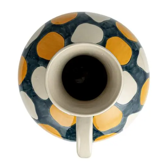 Hello Honey&reg; 10.5" Dotted Elegance Multicolored Stoneware Jug {8}