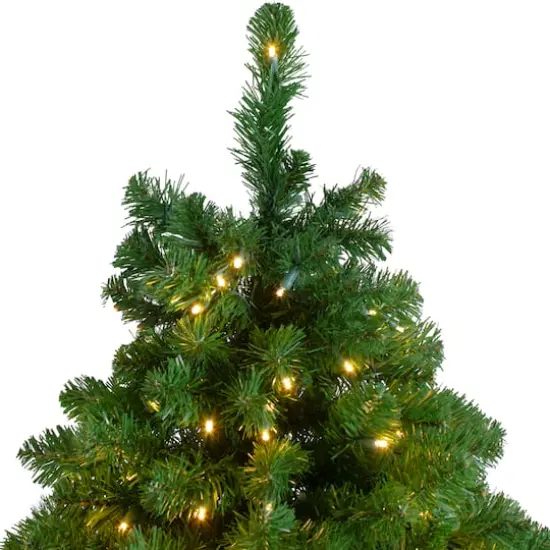 7.5ft. Pre-Lit Olympia Pine Artificial Christmas Tree, Warm White LED Lights {5}