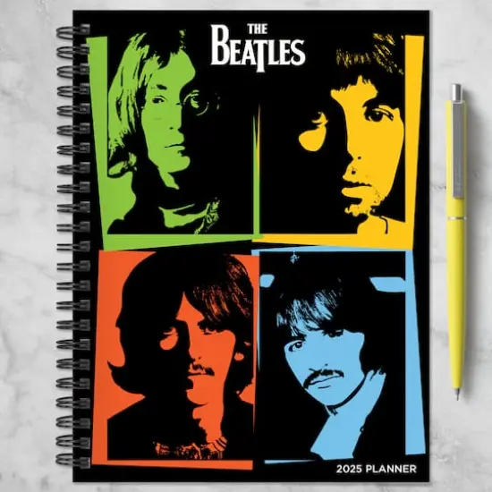 TF Publishing 2025 Medium The Beatles Weekly Monthly Spiral Planner {7}