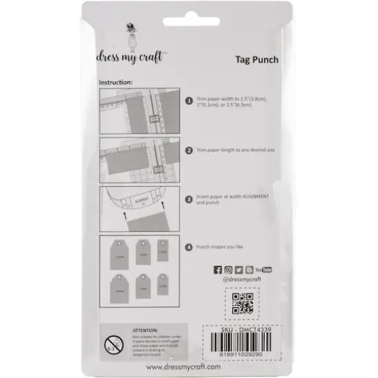 Dress My Craft&reg; Rounded Tag Punch {3}