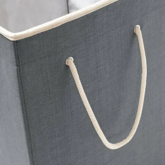 Honey Can Do Gray Large Square Hamper {6}