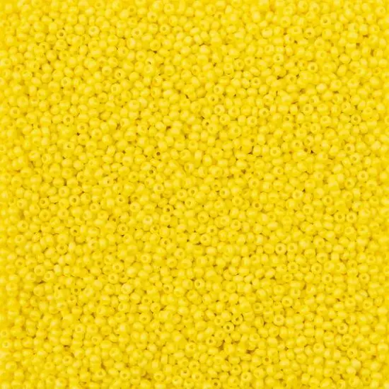 John Bead Terra Intensive 11/0 Czech Glass Seed Beads, 250g Yellow Matte {1}