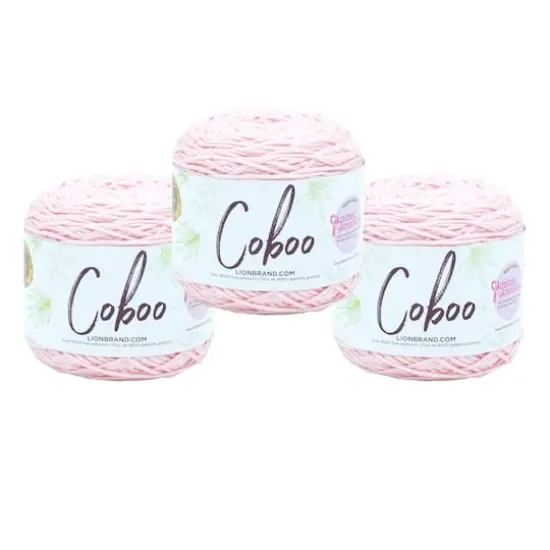 3 Pack Lion Brand&reg; Coboo&reg; Yarn Pink {1}