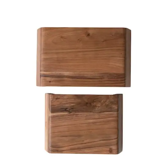 Hello Honey&reg; Natural Acacia Wood Nesting Pedestals Set {5}