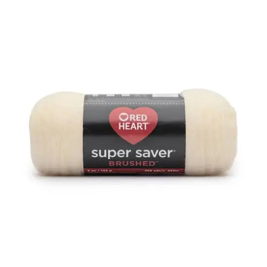 Red Heart&reg; Super Saver Brushed Yarn Cream {1}
