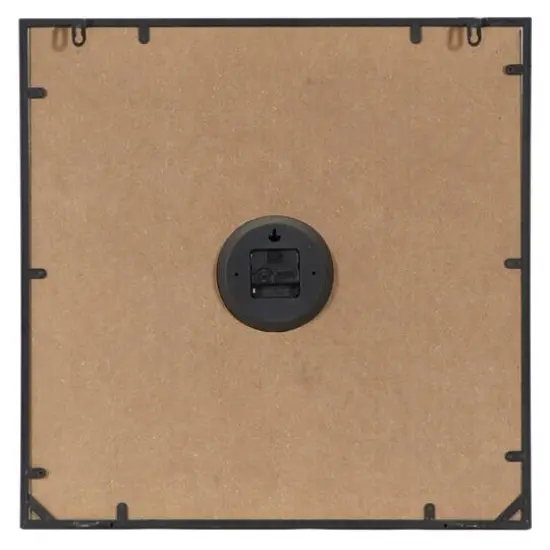 23" Black Wood Vintage Wall Clock {5}