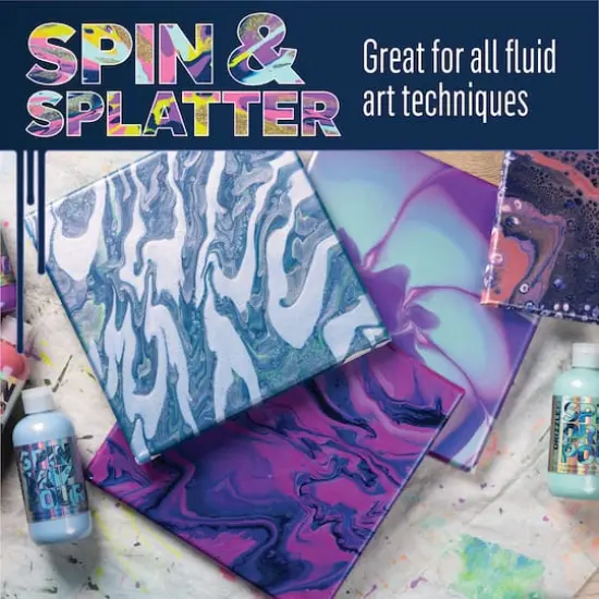 FolkArt&reg; Drizzle&trade; Flash Pour Fluid Pouring Acrylic Paint Sky Flash {6}
