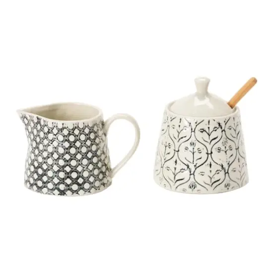Hello Honey&reg; Black Cream & Sugar Stoneware Jar Set {3}