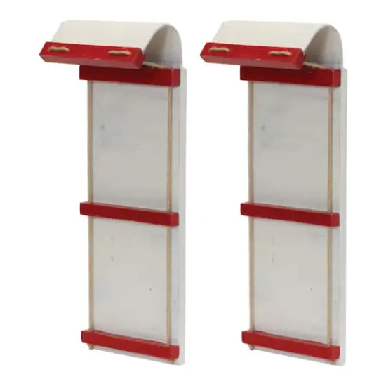 16.25" Vintage Holiday Toboggan Sled D&eacute;cor Set {1}